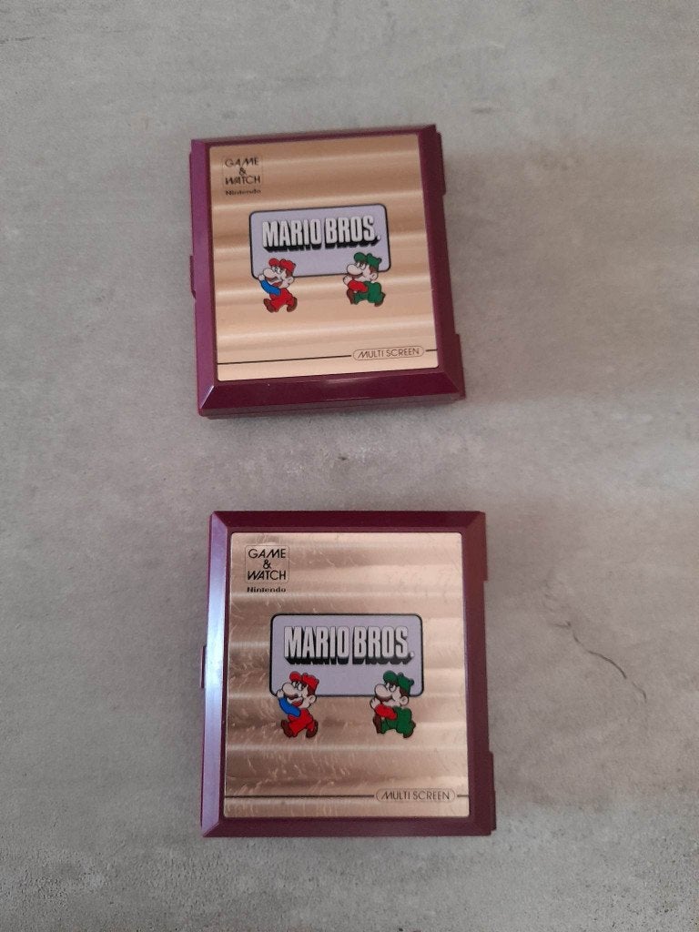 game and watch (mario bros 2stuks) niet werkende staat!, Enlèvement ou Envoi, Utilisé