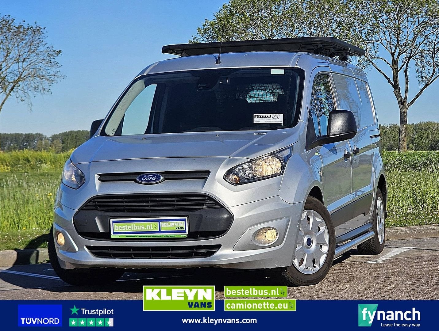 Ford TRANSIT CONNECT 1.6 L1 Navi 3-Zit Airco!, Bedrijf, Ford, Zilver of Grijs, Te koop