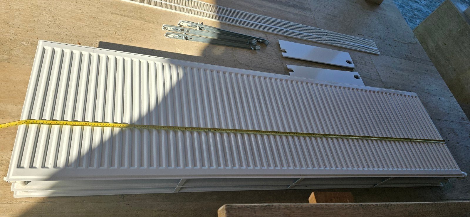 Radiator 220cm als nieuw!, Enlèvement, 150 cm ou plus, Radiateur, 30 à 80 cm