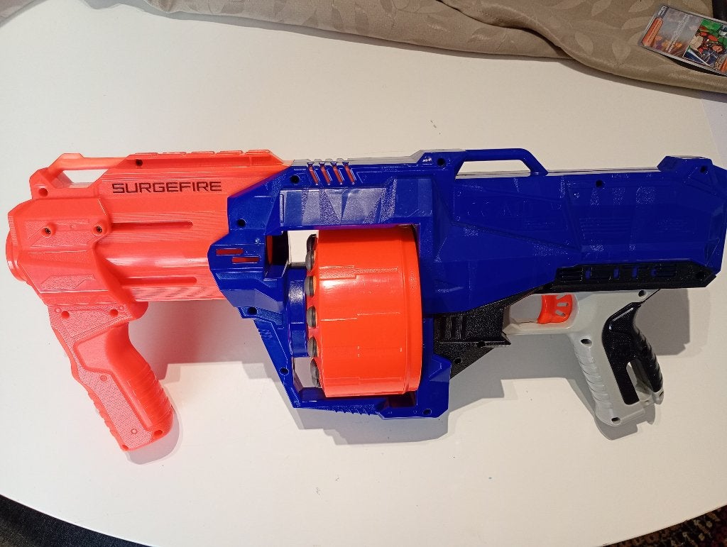Nerf + fléchettes, Enfants & Bébés, Enlèvement ou Envoi, Utilisé