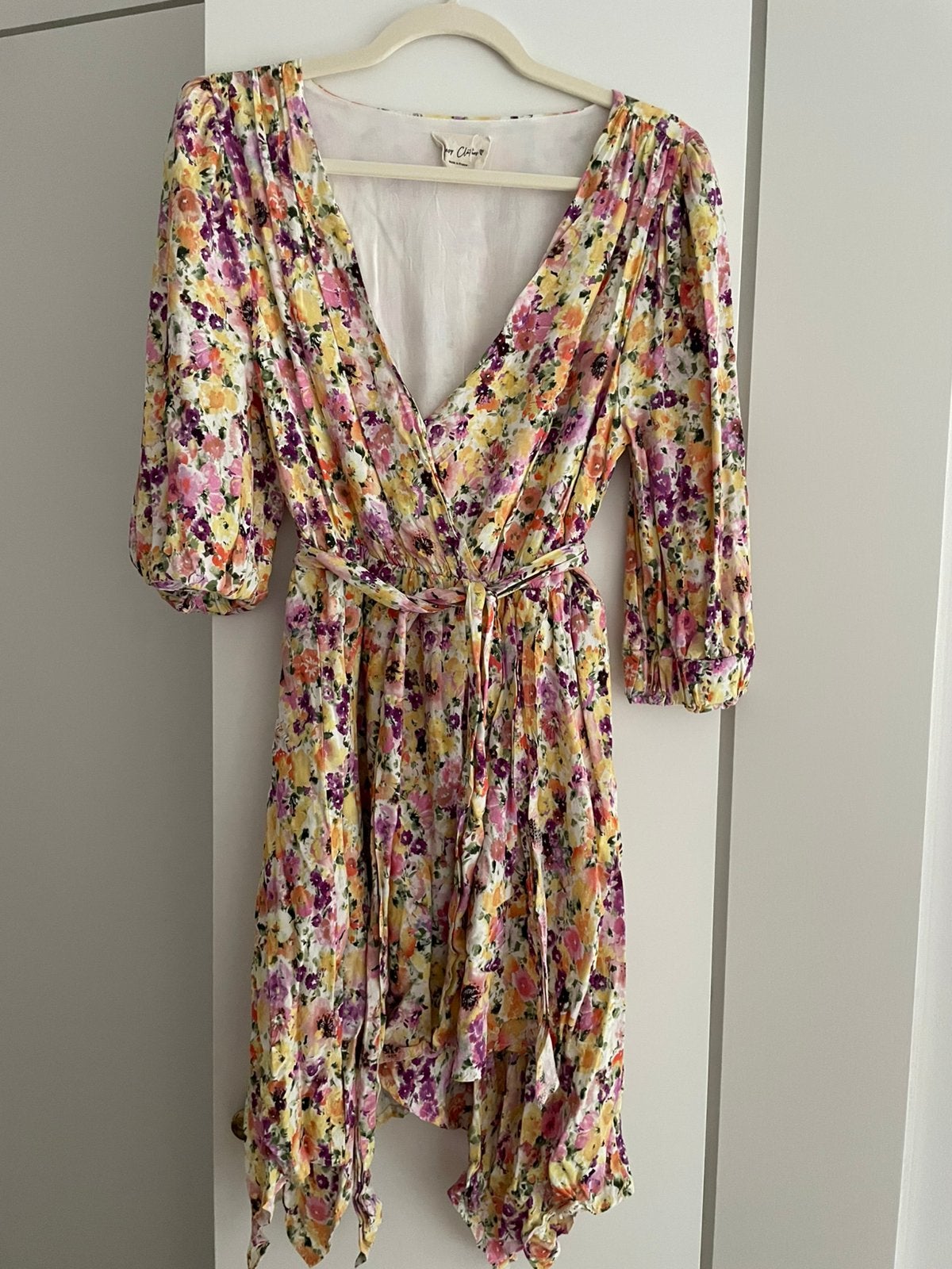 Robe portefeuille fleurie easy Clothes, Kleding | Dames, Ophalen, Zo goed als nieuw, Geel