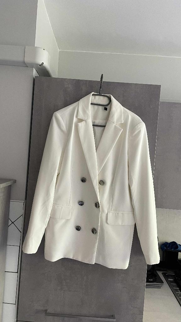 BLAZER veste neuf  blanc L, Vêtements | Femmes, Vestes & Costumes, Enlèvement ou Envoi, Neuf, Blanc