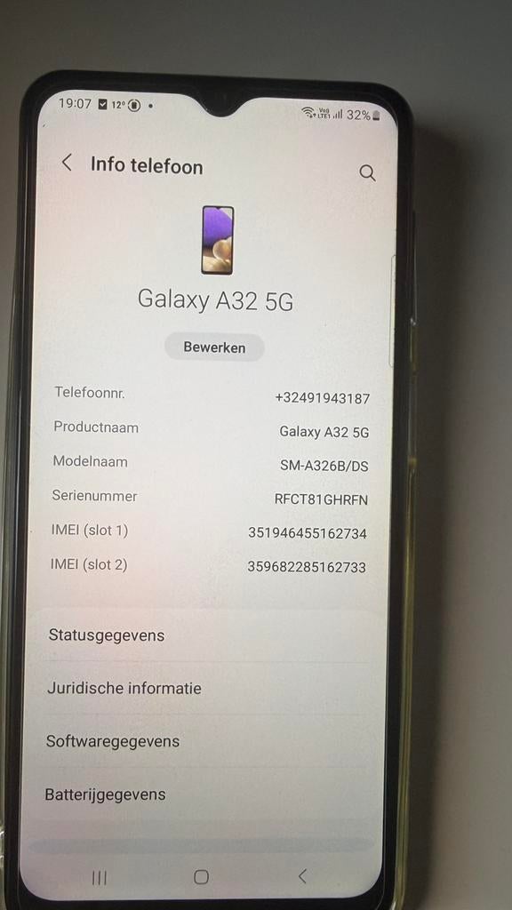 Samsung galaxy A32 5G, Ophalen, Zo goed als nieuw