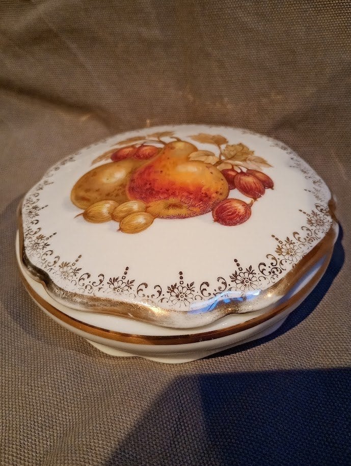Vintage Limoges France Porseleinen Doosje, Ophalen of Verzenden