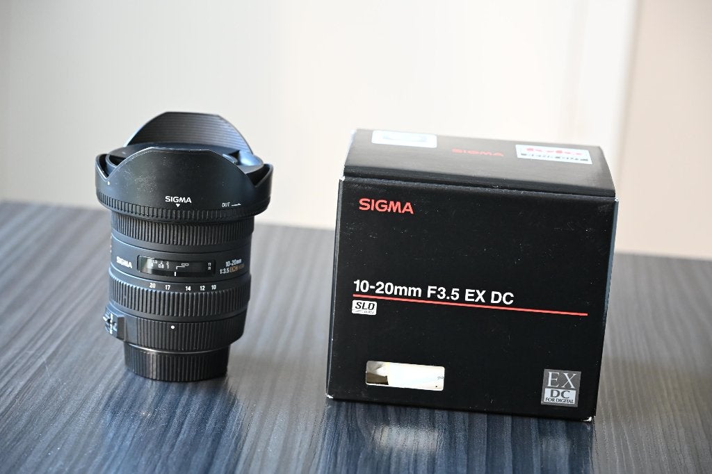 Sigma (nikon) groothoek 10-20mm F3.5 EX DC inclusief filter, Sigma, Zoom, Zo goed als nieuw, Nikon F-mount