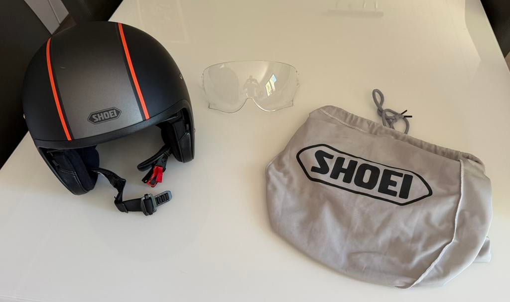 Shoei J.O carburateur jethelm, Ophalen, Shoei, Tweedehands, XL