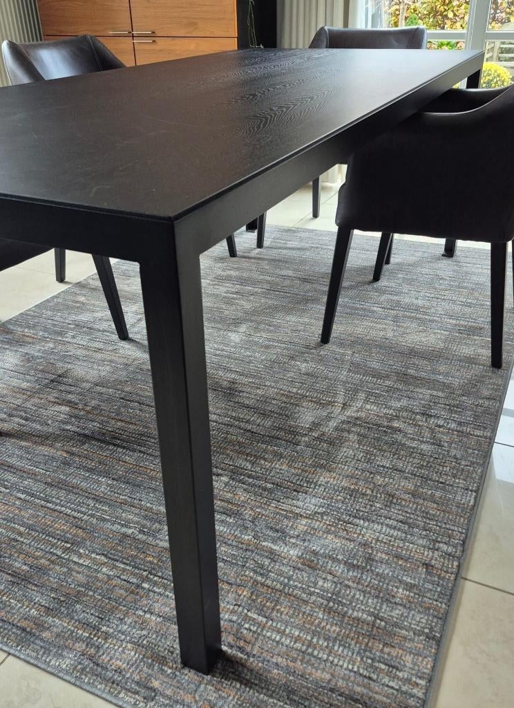 Prachtige eettafel blad hout fineer, Ophalen, Minimalistisch, modern, 200 cm of meer, 50 tot 100 cm