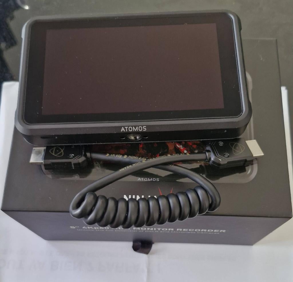 Atomos Ninja V 4K HDMI  Moniteur enregisteur externe, IPS, Full HD, Comme neuf, Enlèvement