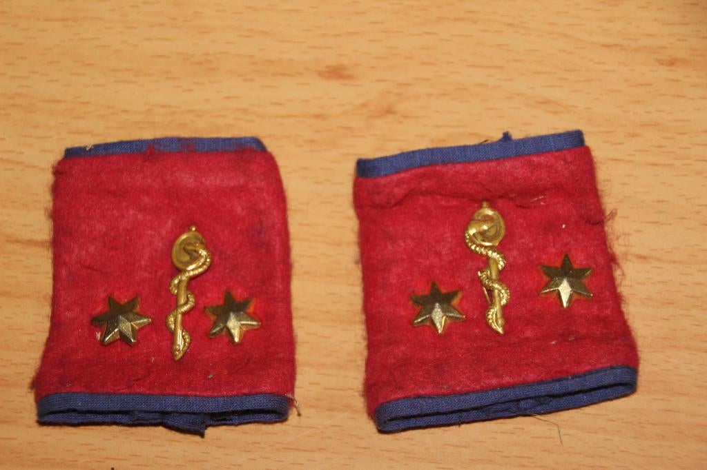 ABL paar schouderlussen 1st Lt Medical Dienst, Verzenden, Overige soorten, Kleding of Schoenen
