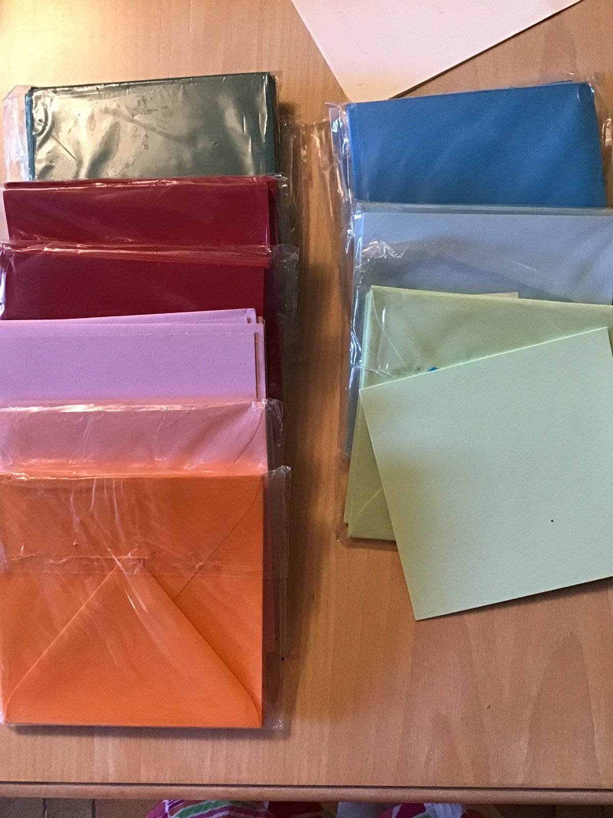 Hobbykaarten vierkant, diverse kleuren, Ophalen of Verzenden, Zo goed als nieuw