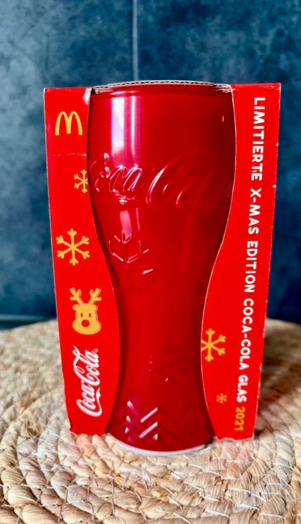 Verre Coca-Cola McDonald's Noël 2021 - Édition Limitée Rouge, Enlèvement, Neuf, Verre à soda