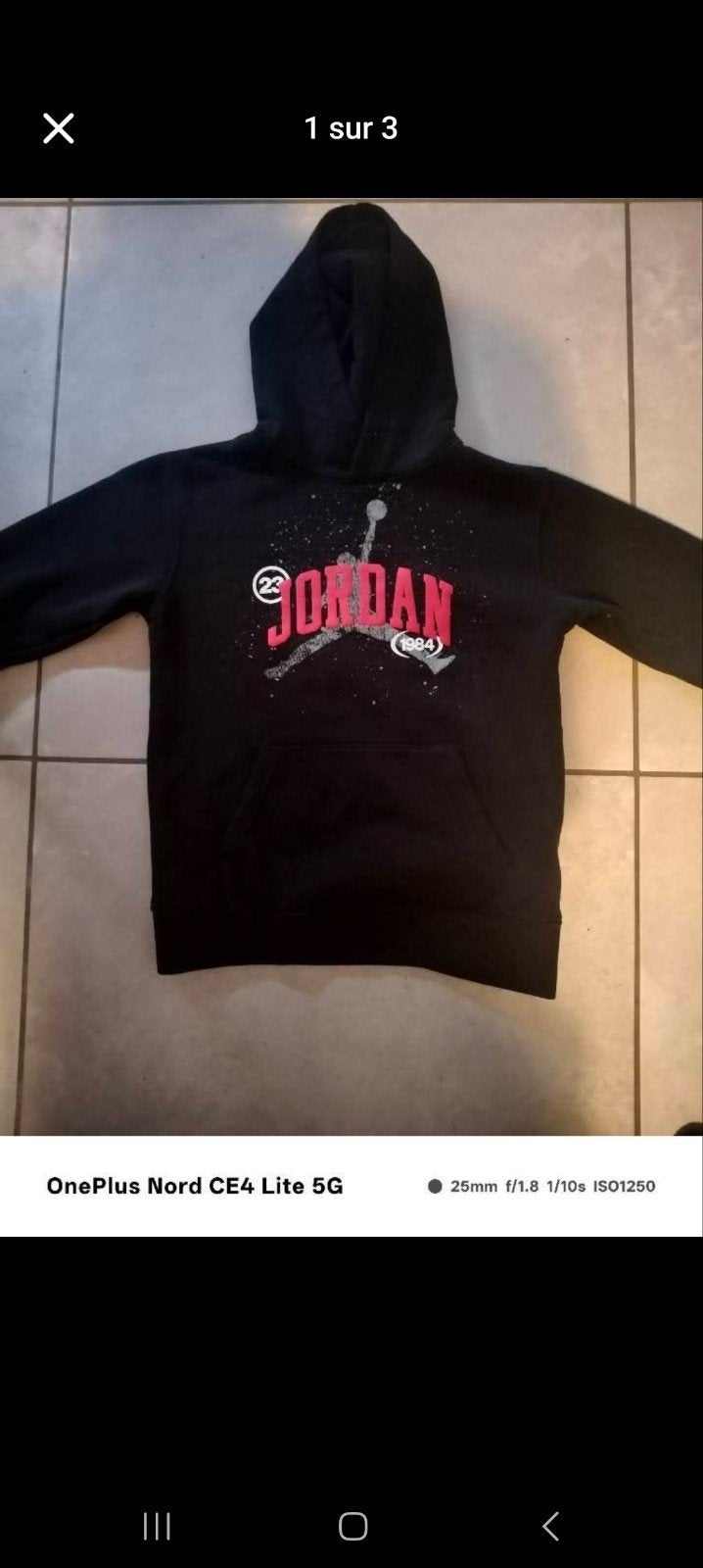 Pull Jordan taille S, Kleding | Heren, Truien en Vesten, Nike/Jordan, Zwart, Ophalen of Verzenden, Zo goed als nieuw