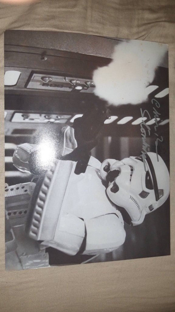 Star Wars 2 gesigneerde foto's met certificaat, Verzamelen, Ophalen of Verzenden, Zo goed als nieuw, Boek of Poster