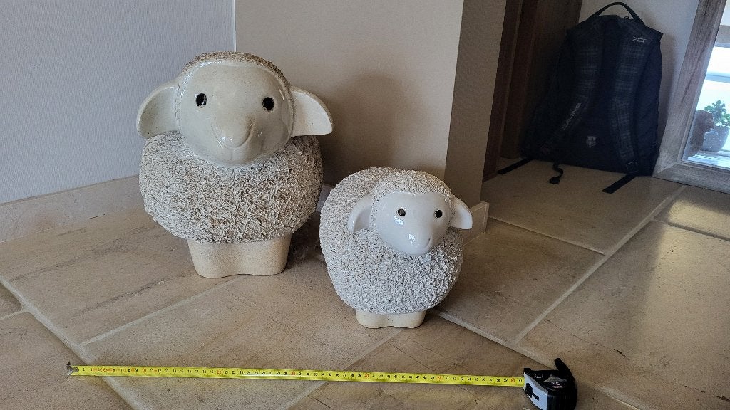 Decoratieve schaapjes, Ophalen, Gebruikt, Beige, Landelijk