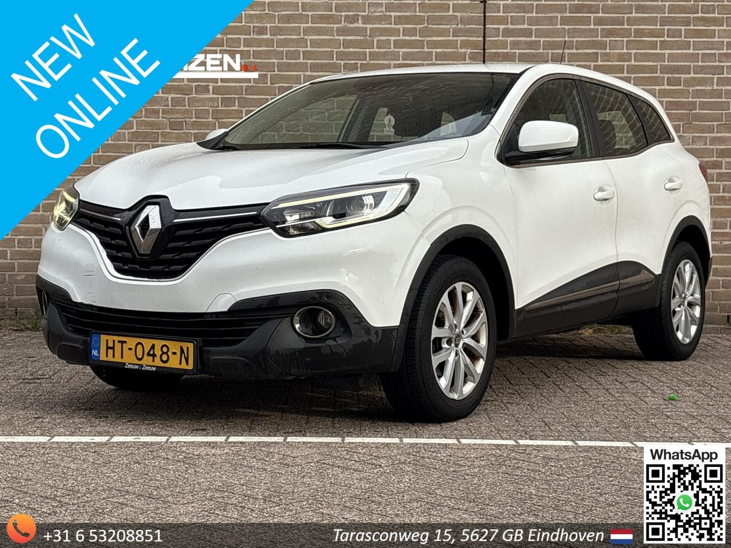 Renault Kadjar 1.2 TCe Zen | Climate | Cruise | Navi | PDC |, Auto's, Renault, Kadjar, Wit, Bedrijf, Handgeschakeld