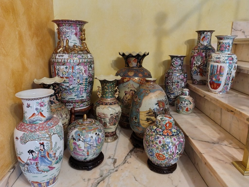 Collectie van 17 chinese vazen, Antiek en Kunst, Ophalen