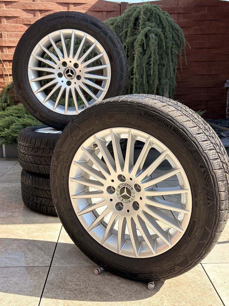 Original 17" Mercedes Vito EQV Classe V 225 55 R17C Jantes, Pneus et Jantes, Pneus hiver, Véhicule utilitaire, 17 pouces
