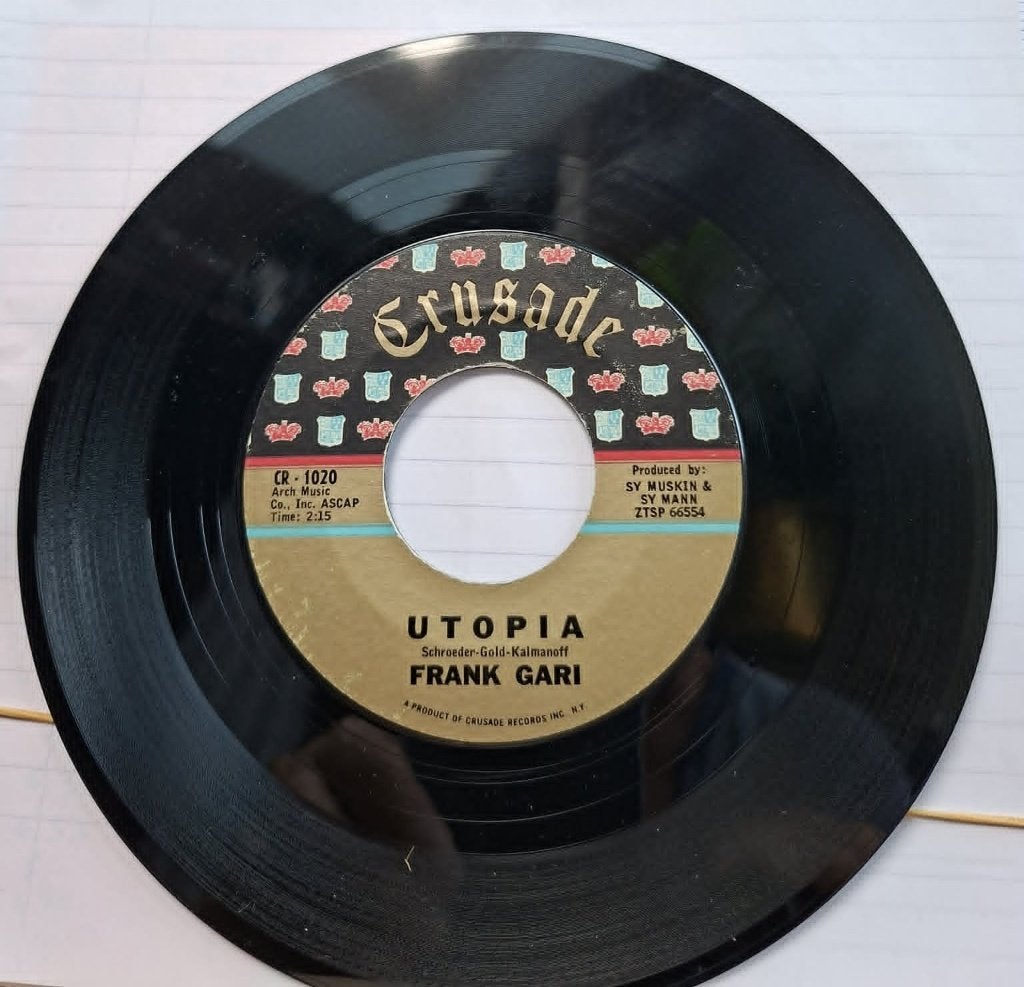 Popcorn Groove / Frank Gari - Utopia, Pressage original, Enlèvement ou Envoi, Pop, 7 inch