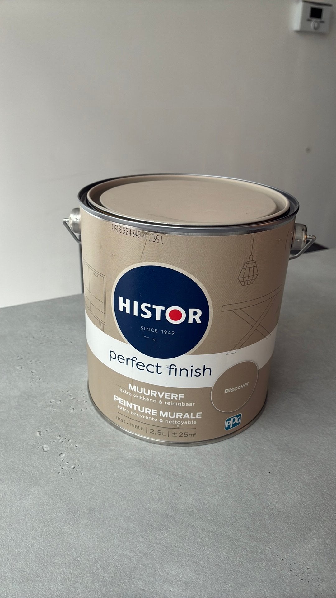 Verf (Histor perfect finish), Doe-het-zelf en Bouw, Verf, Beits en Lak, Minder dan 5 liter, Ophalen, Nieuw, Verf
