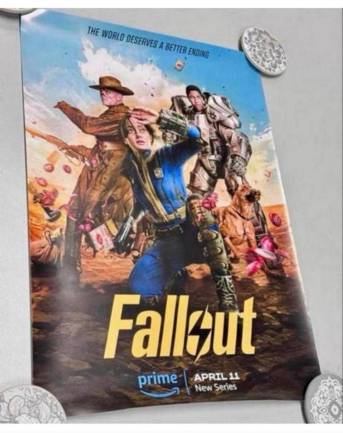Nieuw Fallout poster - Prime video tv serie amazon 59x42cm, Ophalen of Verzenden, Nieuw, Poster
