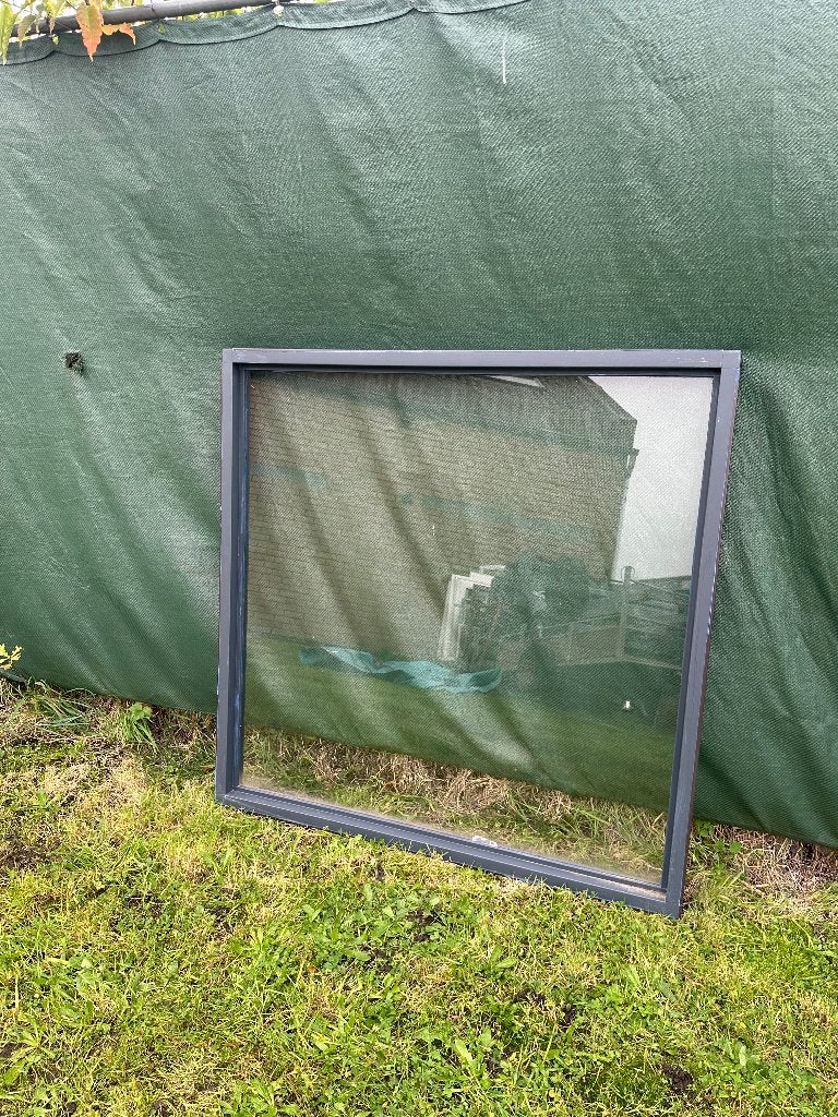 8 x alu raam, Doe-het-zelf en Bouw, Glas en Ramen, Ophalen, Gevelraam of Ruit, Gebruikt, 80 tot 120 cm