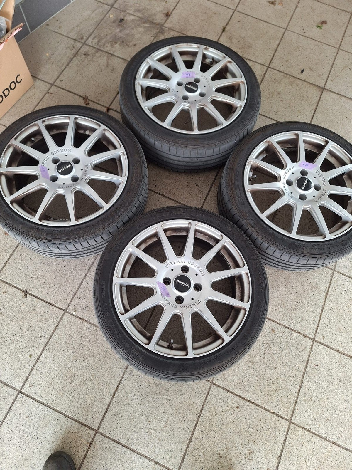 Velgen 17" monaco weels 4x108 ET25 passen op peugeot ,citroe, Enlèvement, Pneus été, Jante(s)