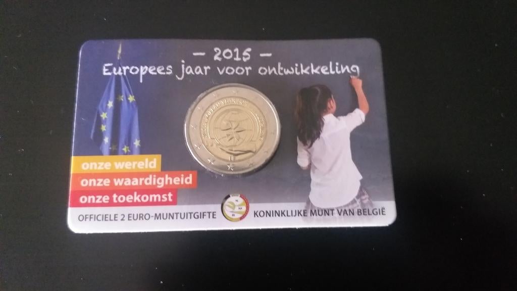 Pièce commémorative belge 2015 de 2 euros., Enlèvement ou Envoi, Belgique, 2 euros, Monnaie en vrac