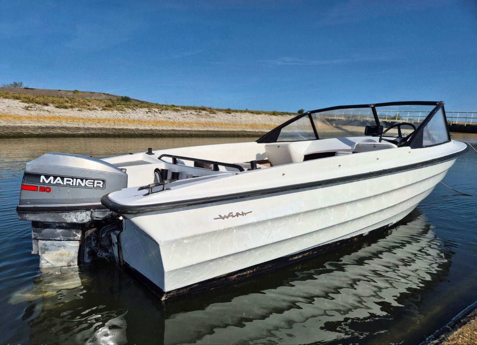 With Vital 15 speedboot/visboot + trailer +20 pk, Watersport en Boten, Ophalen, Overige merken, Gebruikt, 1.80 meter