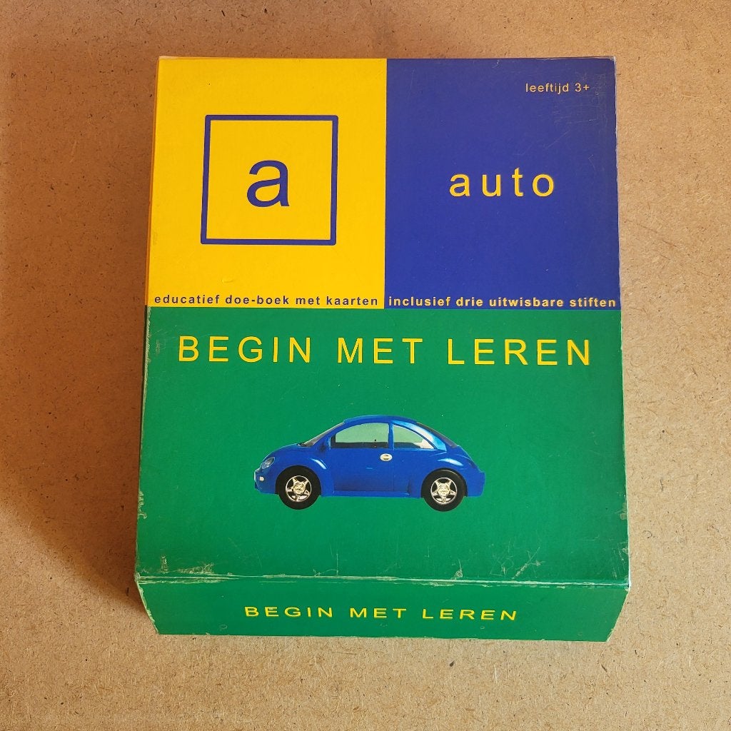 Educatief doe-boek met kaarten - Begin met leren, Ophalen of Verzenden, Gebruikt, Taal en Lezen