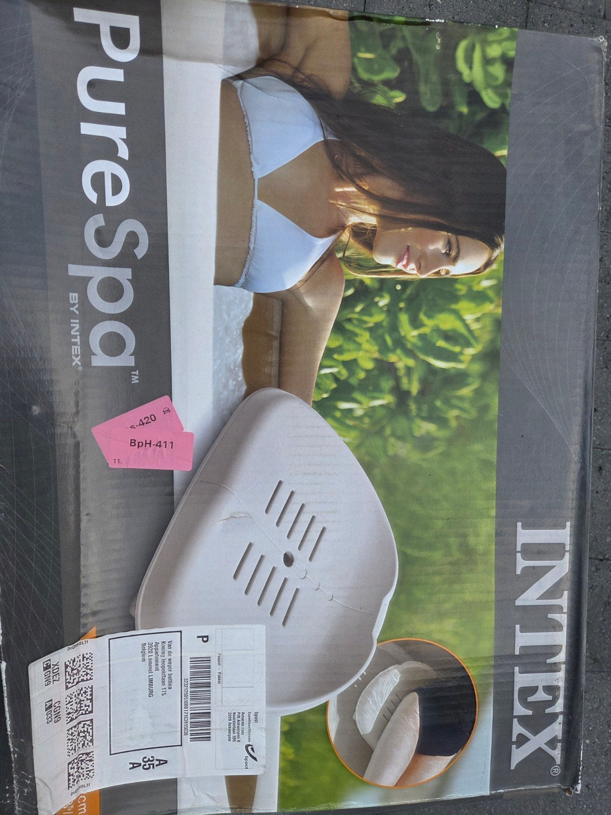 Intex zitjes voor jacuzzi, Ophalen