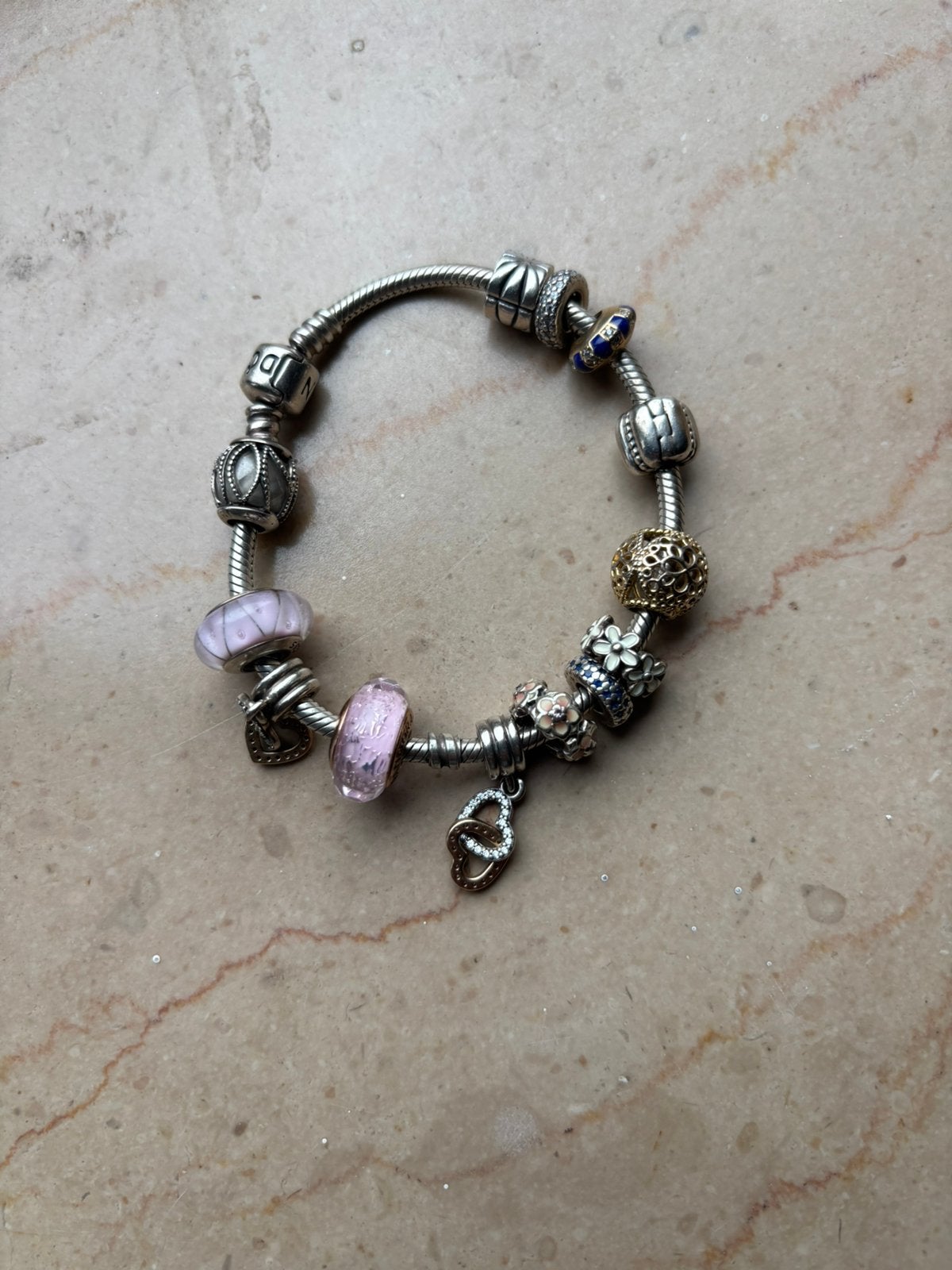 Panadora armband zilver 925, Handtassen en Accessoires, Ophalen, Zo goed als nieuw, Zilver
