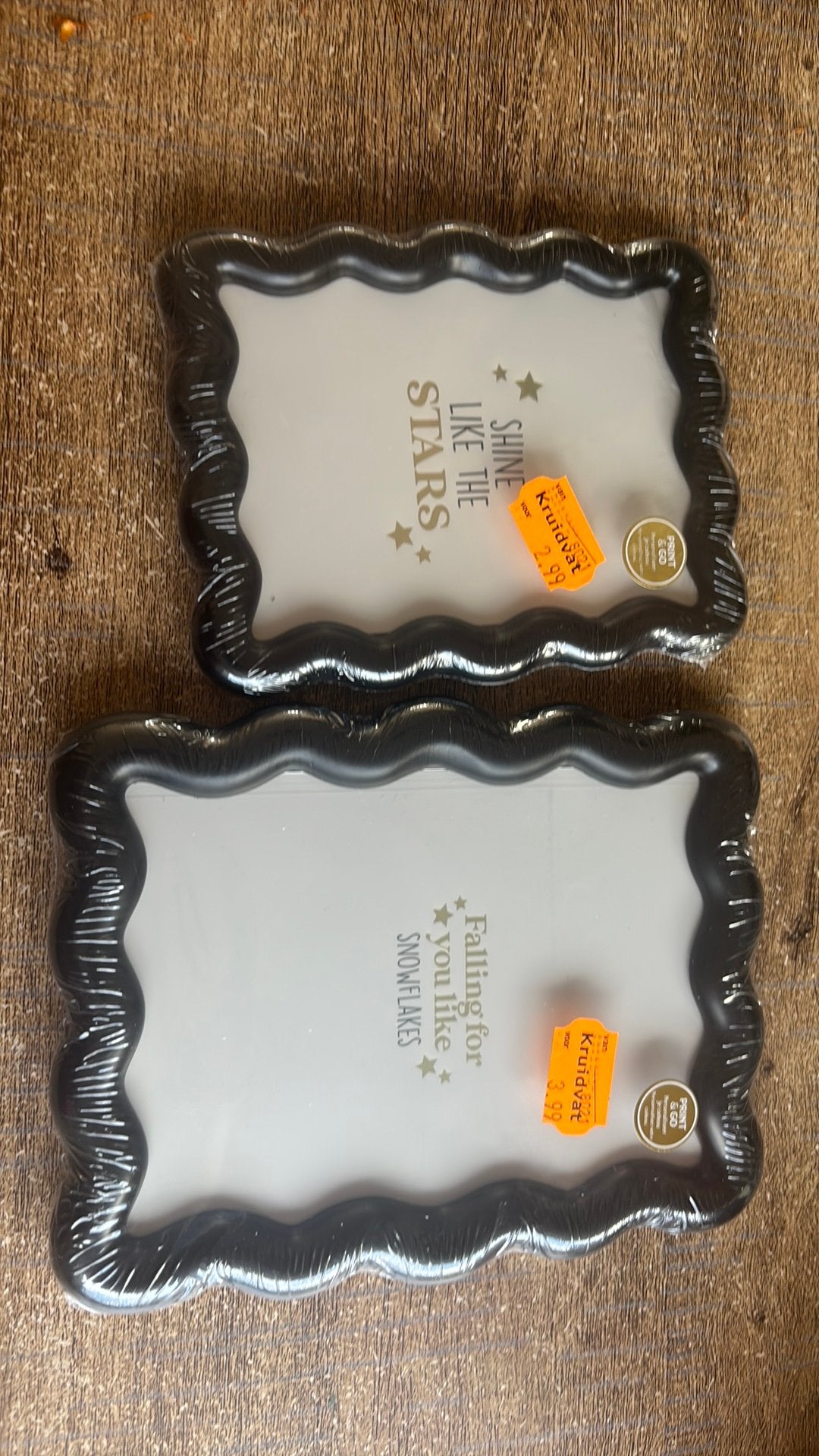 2 zwarte fotokaders, Ophalen, Nieuw, Zwart
