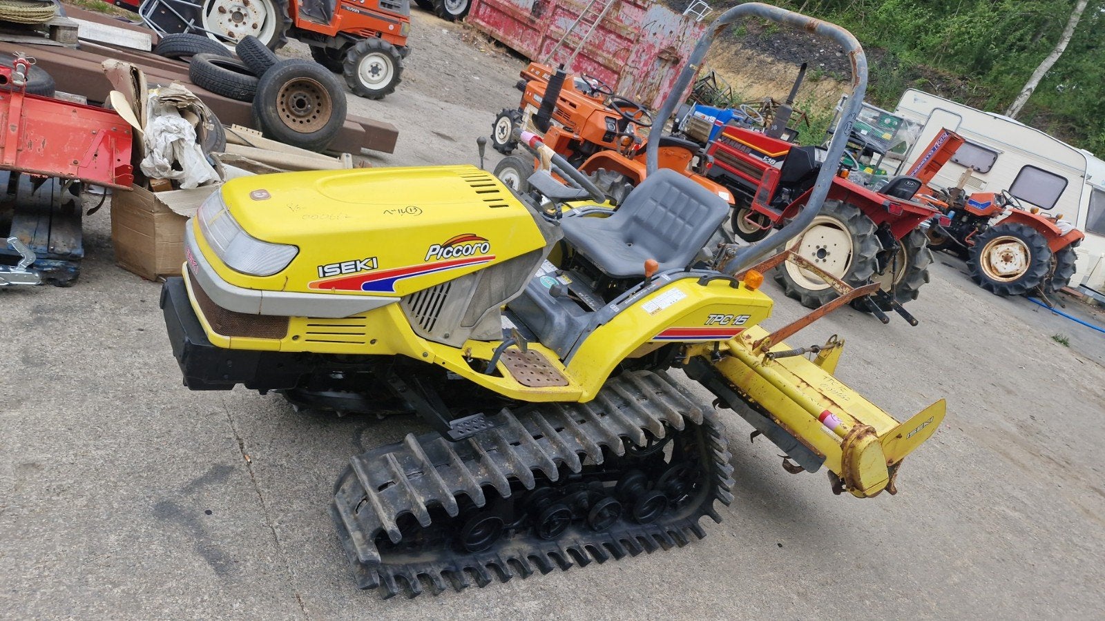 4x4 iseki tpc15 tractor met snijmachine, Ophalen of Verzenden