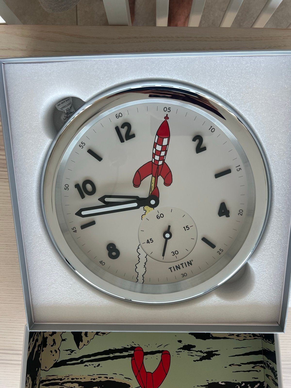 Kuifje wandklok genummerd, Enlèvement ou Envoi, Tintin, Comme neuf, Statue ou Figurine