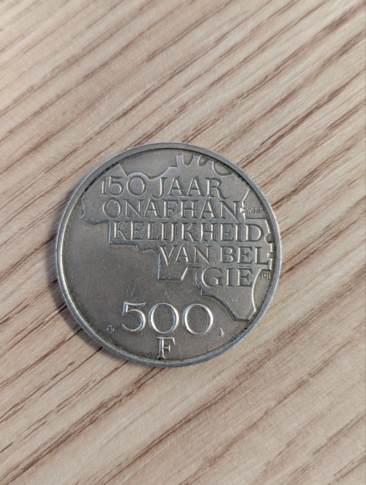 Belgische herdenkingsmunt - 500 frank - 1980, Postzegels en Munten, Munten en Bankbiljetten | Verzamelingen, Ophalen of Verzenden
