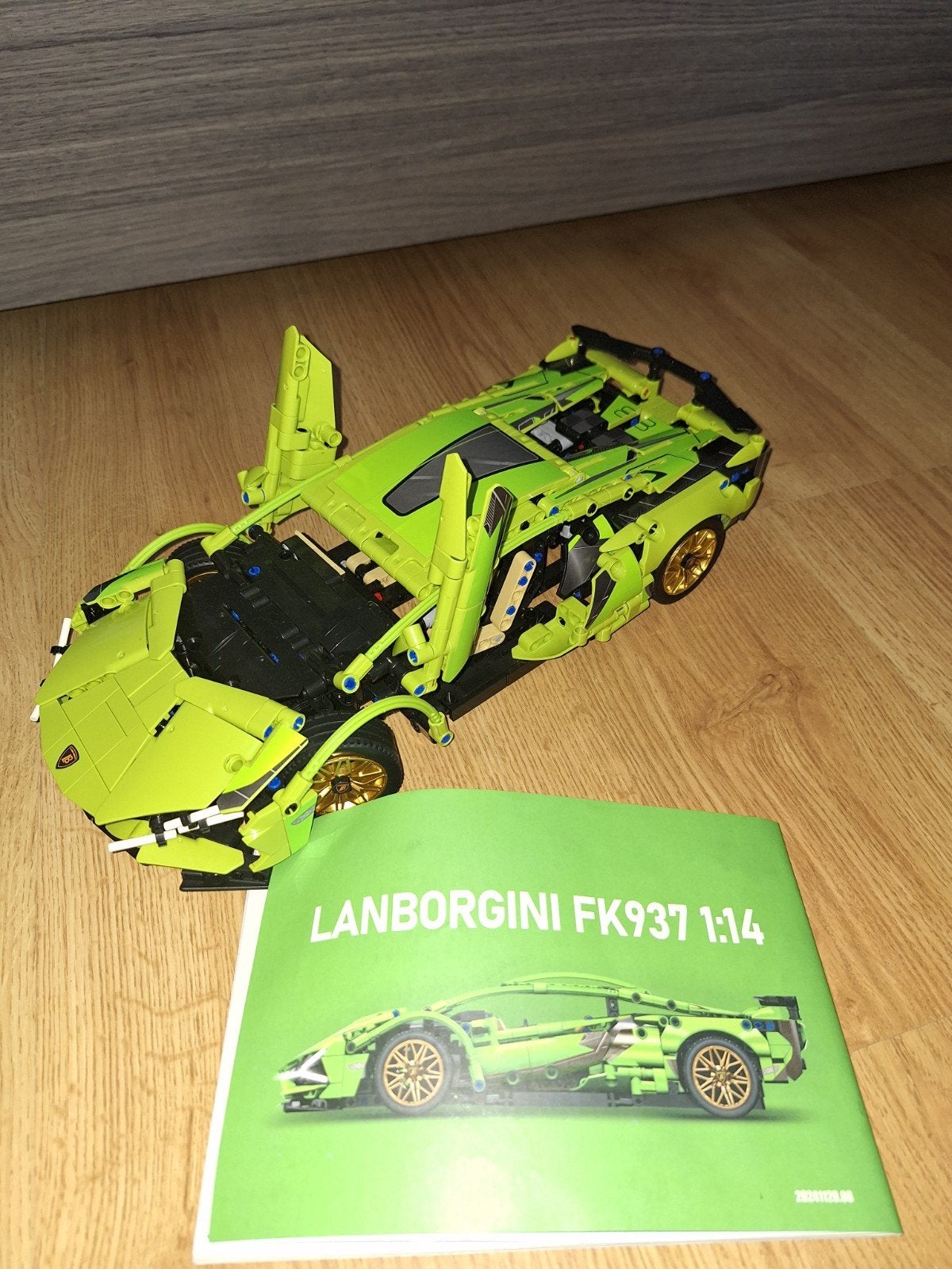 bouwset lamborgini, Enlèvement