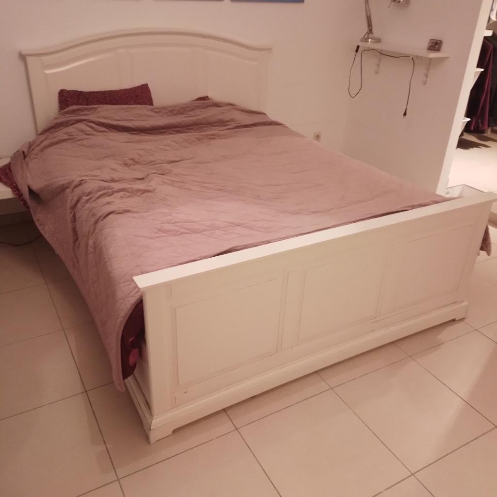 Lit bois massif ikea à 10€ symboliques, Enlèvement, Bois