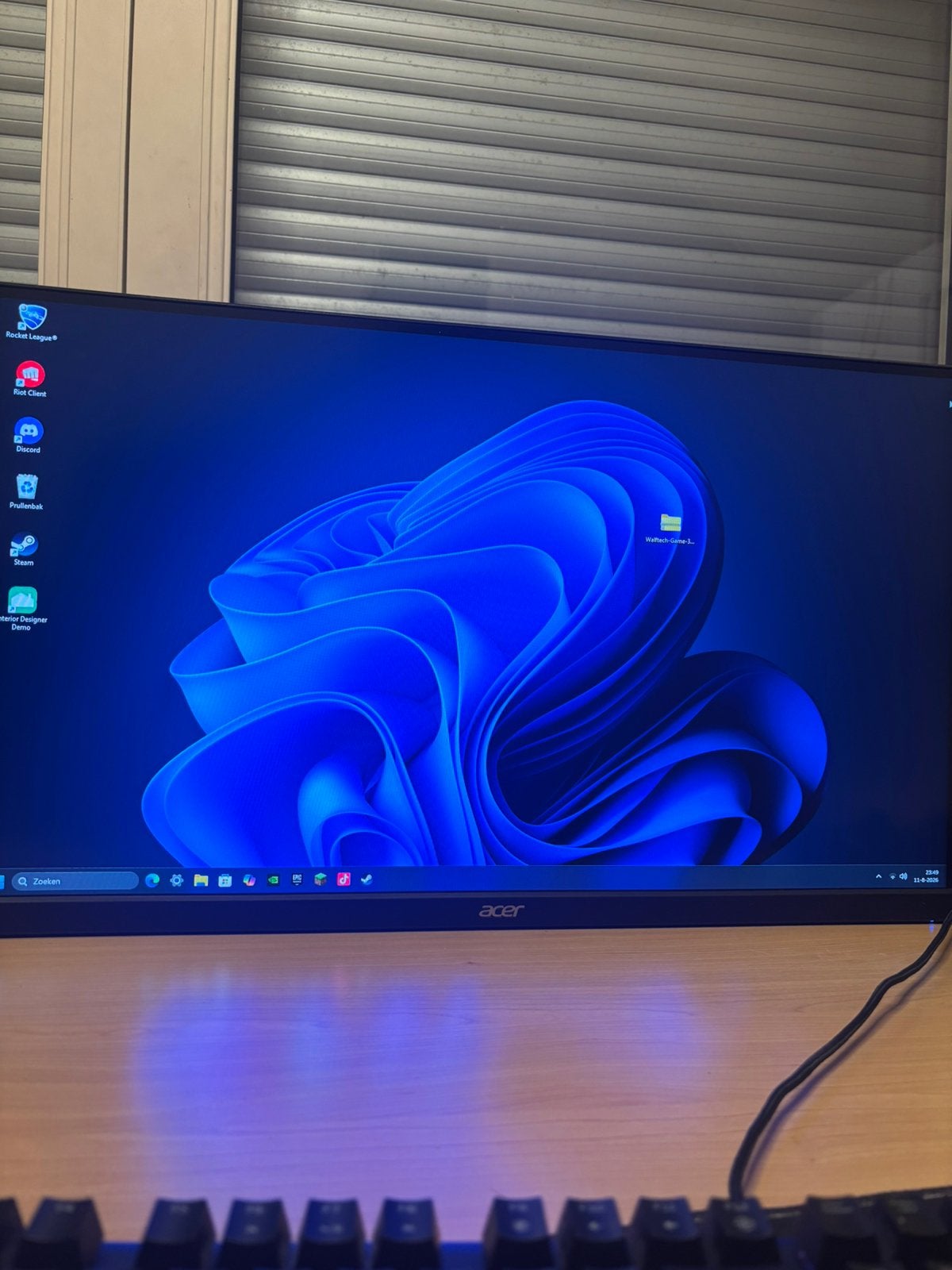[GLOEDNIEUW] Acer Nitro 27"Gaming Monitor 165Hz  IPS Full HD, HD, IPS, Zo goed als nieuw, DisplayPort