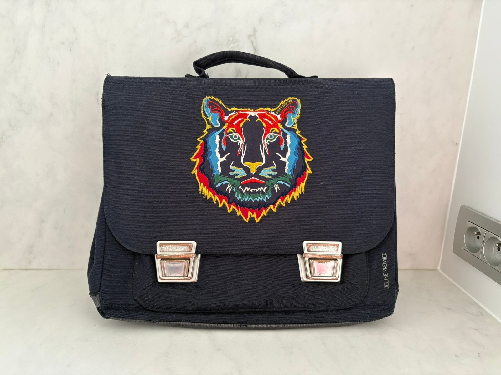 Boekentas - Jeune Premier - model “it bag midi”, Handtassen en Accessoires, Tassen | Schooltassen, Ophalen, Blauw, Aktetas of Boekentas