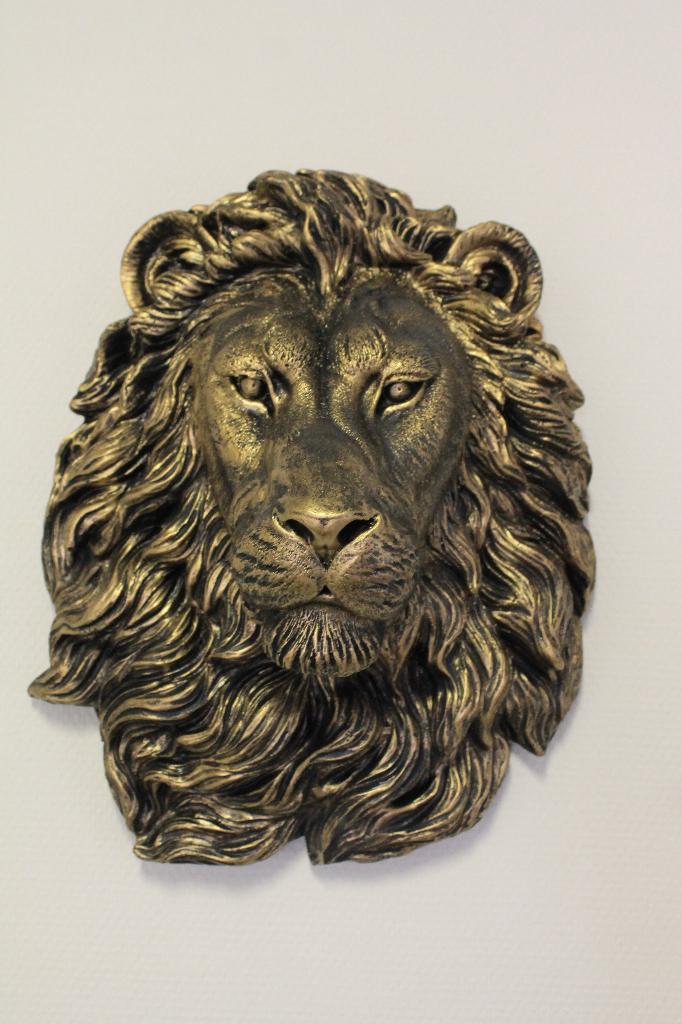 Leeuwenkop goud unieke decoratie! Oud goud, Ophalen of Verzenden, Nieuw