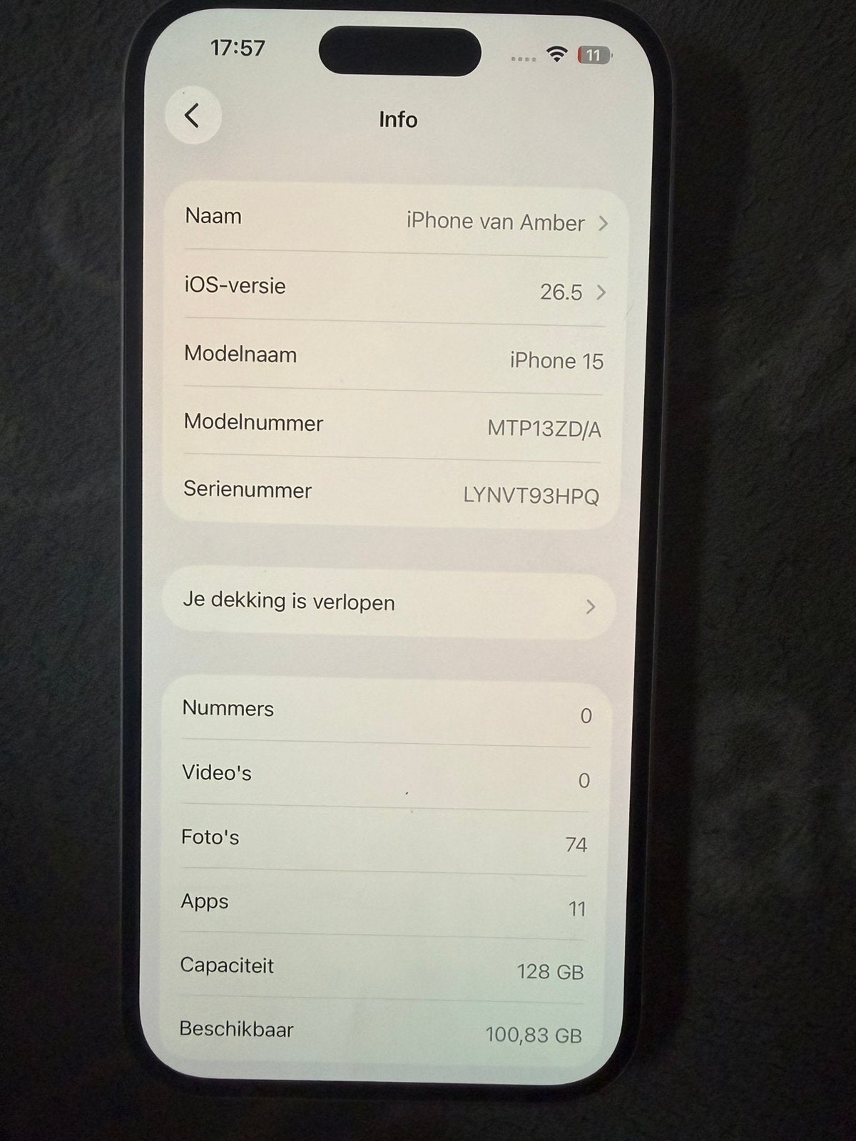 Iphone 15, roze, Telecommunicatie, Mobiele telefoons | Apple iPhone, 128 GB, IPhone 15, Zo goed als nieuw, Zonder abonnement