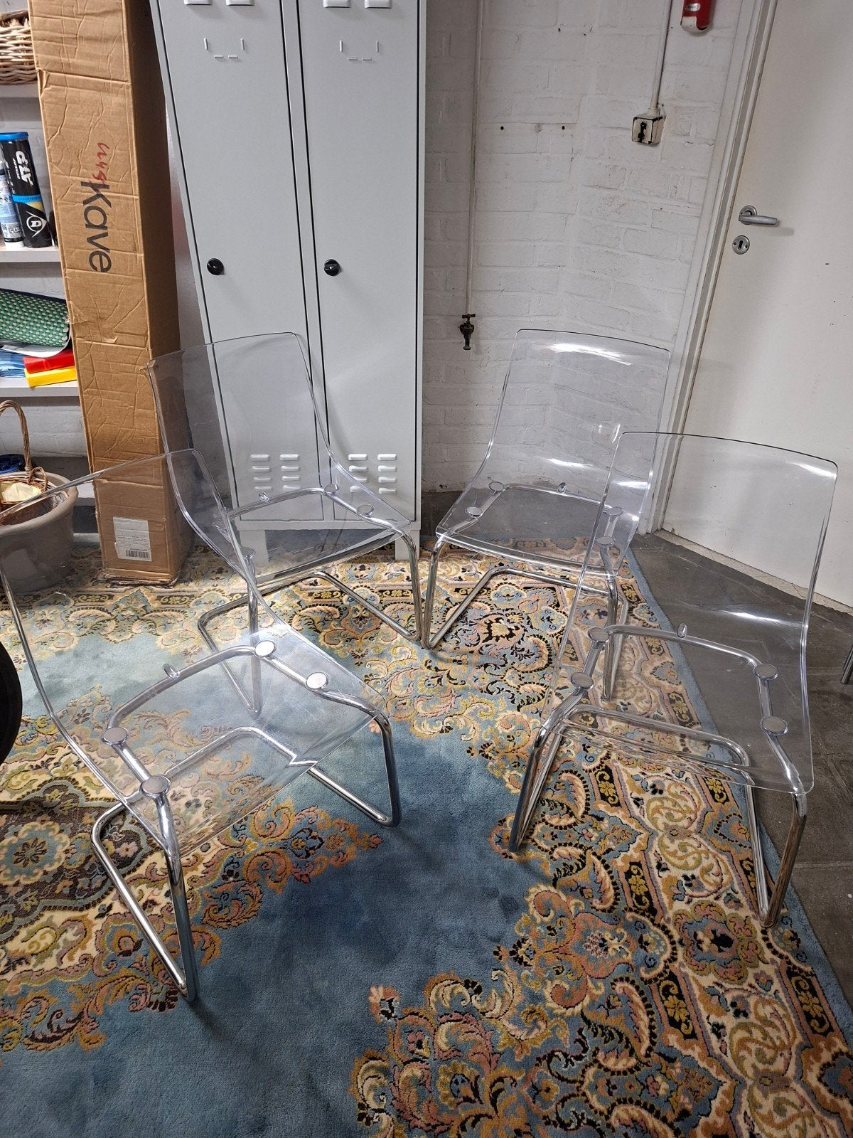 4 IKEA Tobias-designstoelen door Carl Öjerstam, Maison & Meubles, Enlèvement