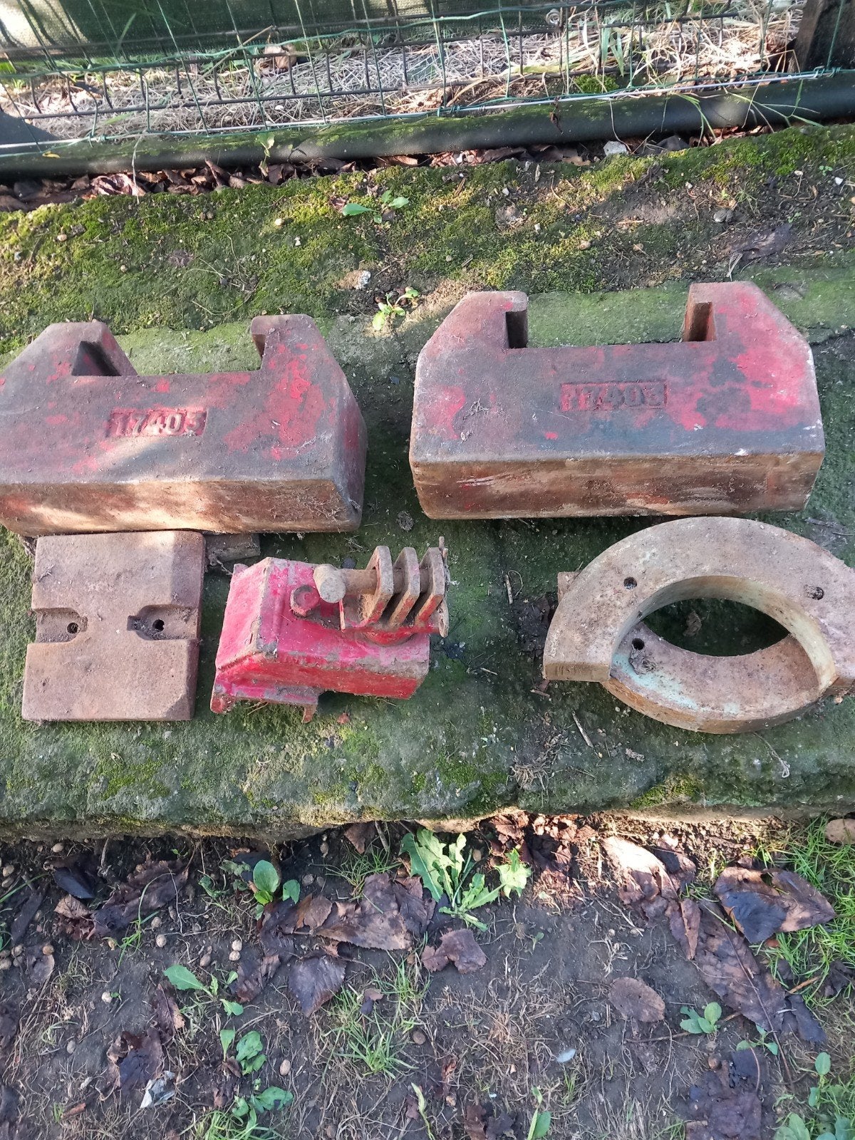 2 Grosses masses pour  tracteur  ou motoculteur, Articles professionnels, Enlèvement
