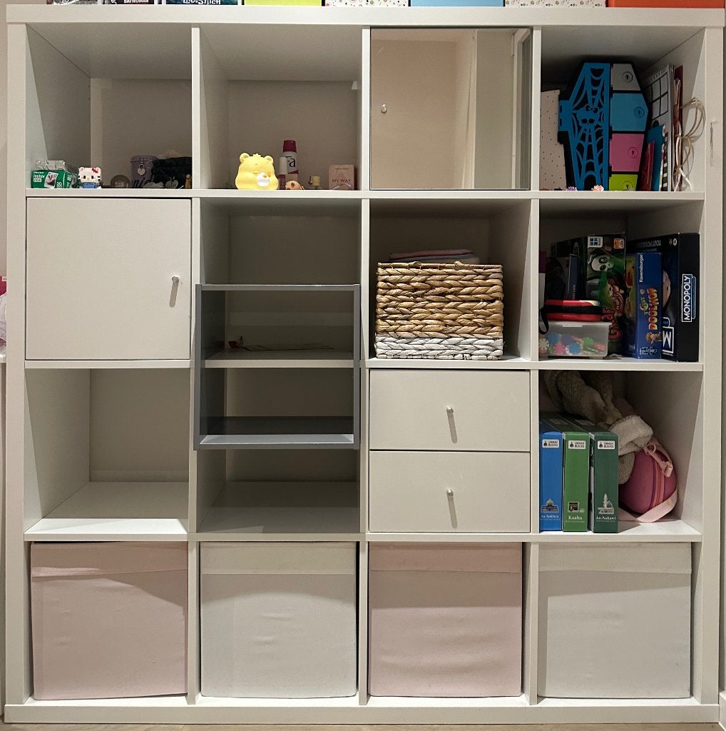 IKEA KALLAX 16 pochettes, Maison & Meubles, 25 à 50 cm, Comme neuf, 100 à 150 cm, Enlèvement