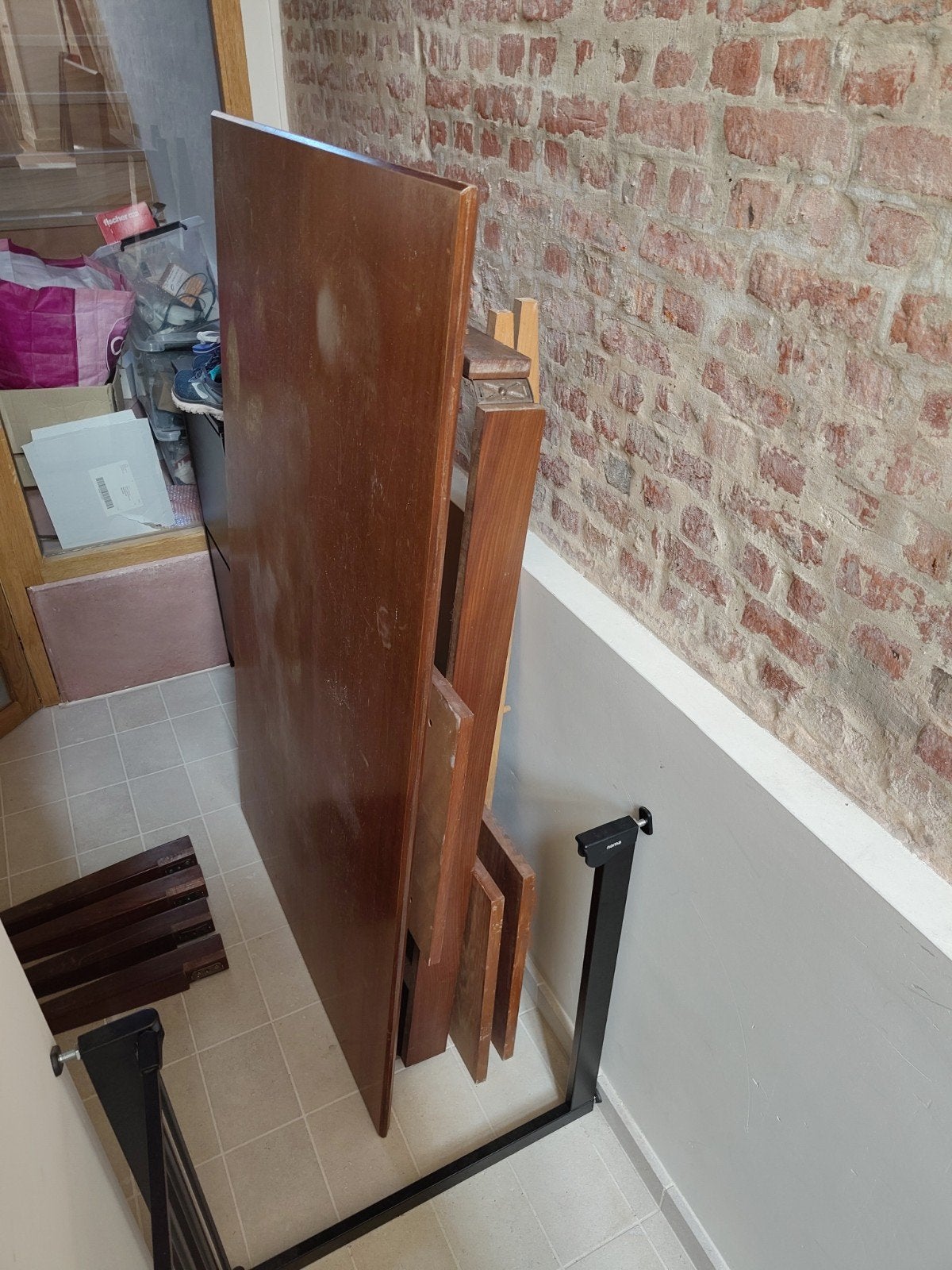 tafel 150x90cm (gedemonteerd), Huis en Inrichting, Ophalen, Gebruikt, 200 cm of meer, 50 tot 100 cm
