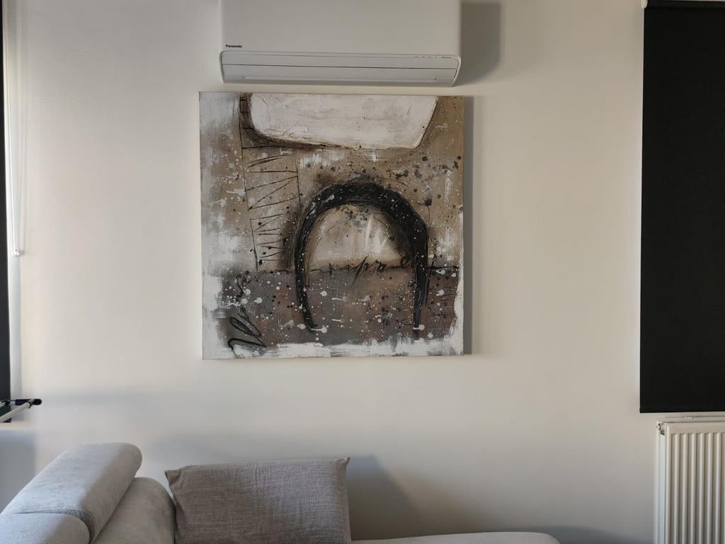 Schilderij 1m x1m Cobra Art Company, Antiek en Kunst, Ophalen