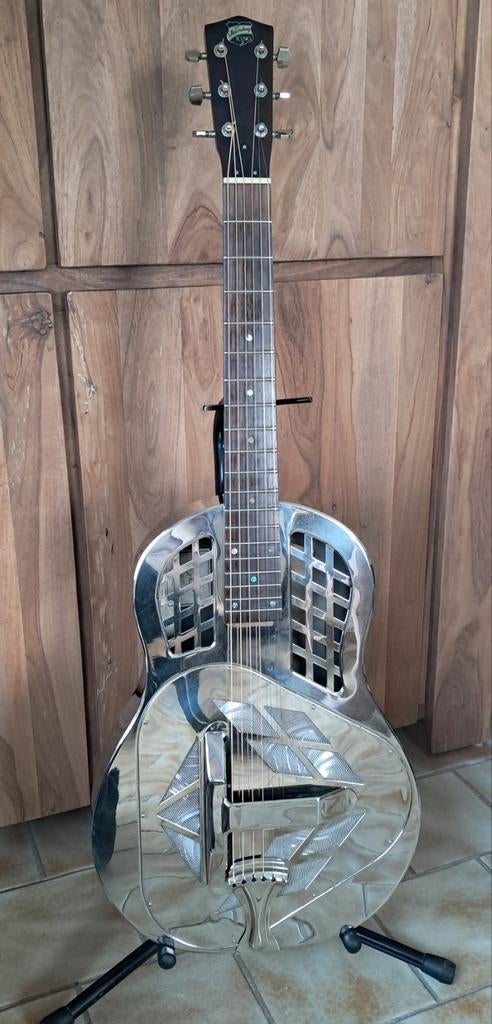 Recording King Tricone Resonator –  Blues / Slide Gitaar, Ophalen, Zo goed als nieuw, Overige merken