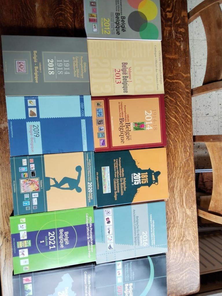 Nombreux catalogues COB timbres belges de 2012 à 2022 état n, Enlèvement, Neuf