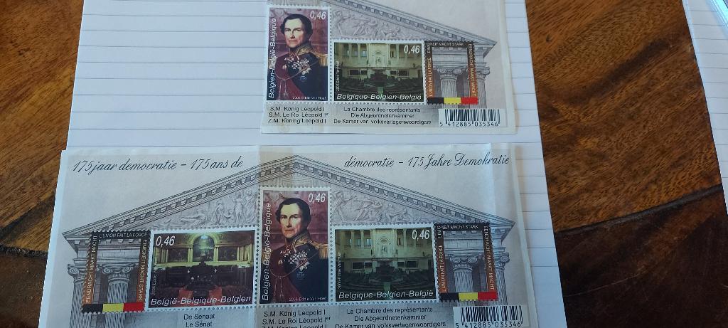 postzegels  175 jaar democratie, Postzegels en Munten, Postzegels | Europa | België, Ophalen, Koninklijk huis, Frankeerzegel, Postfris