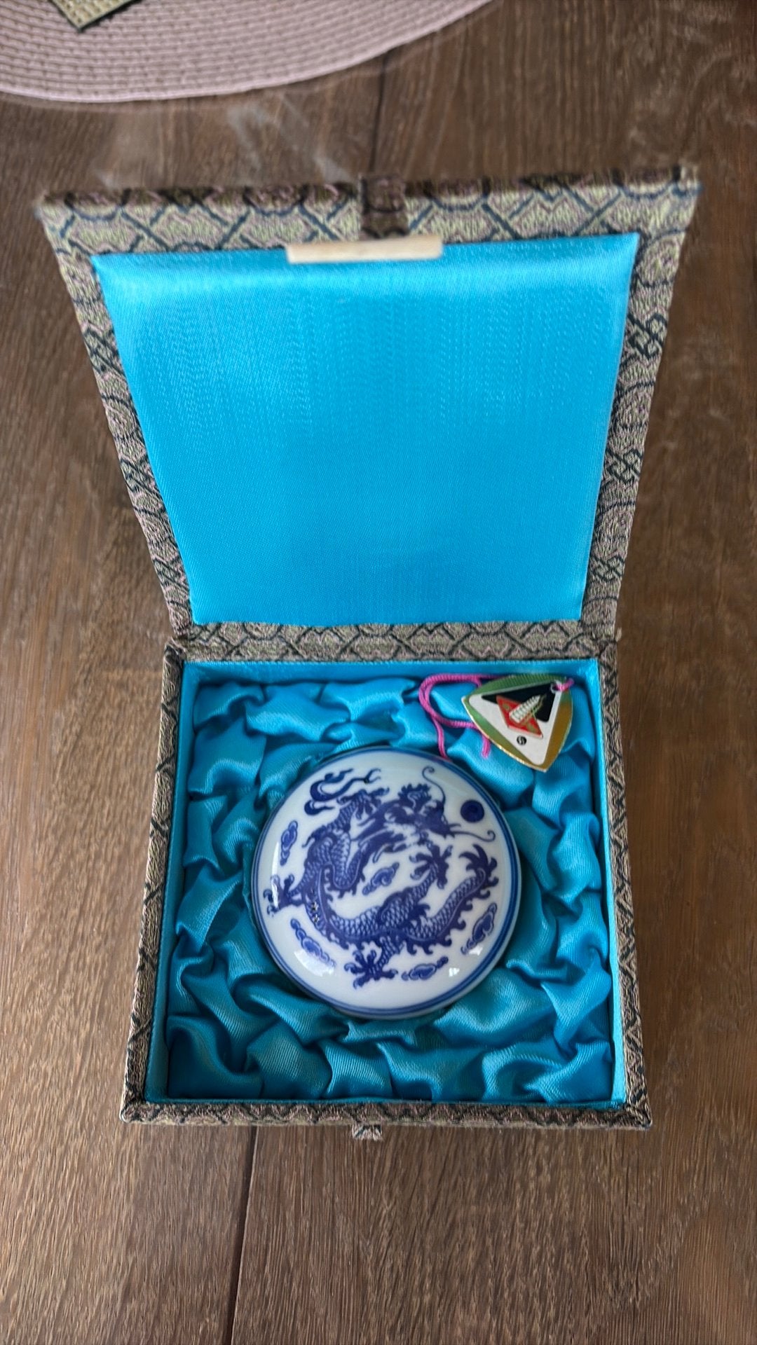 Ensemble d'encre sceau porcelaine chinoise avec dragon China, Enlèvement ou Envoi, Neuf